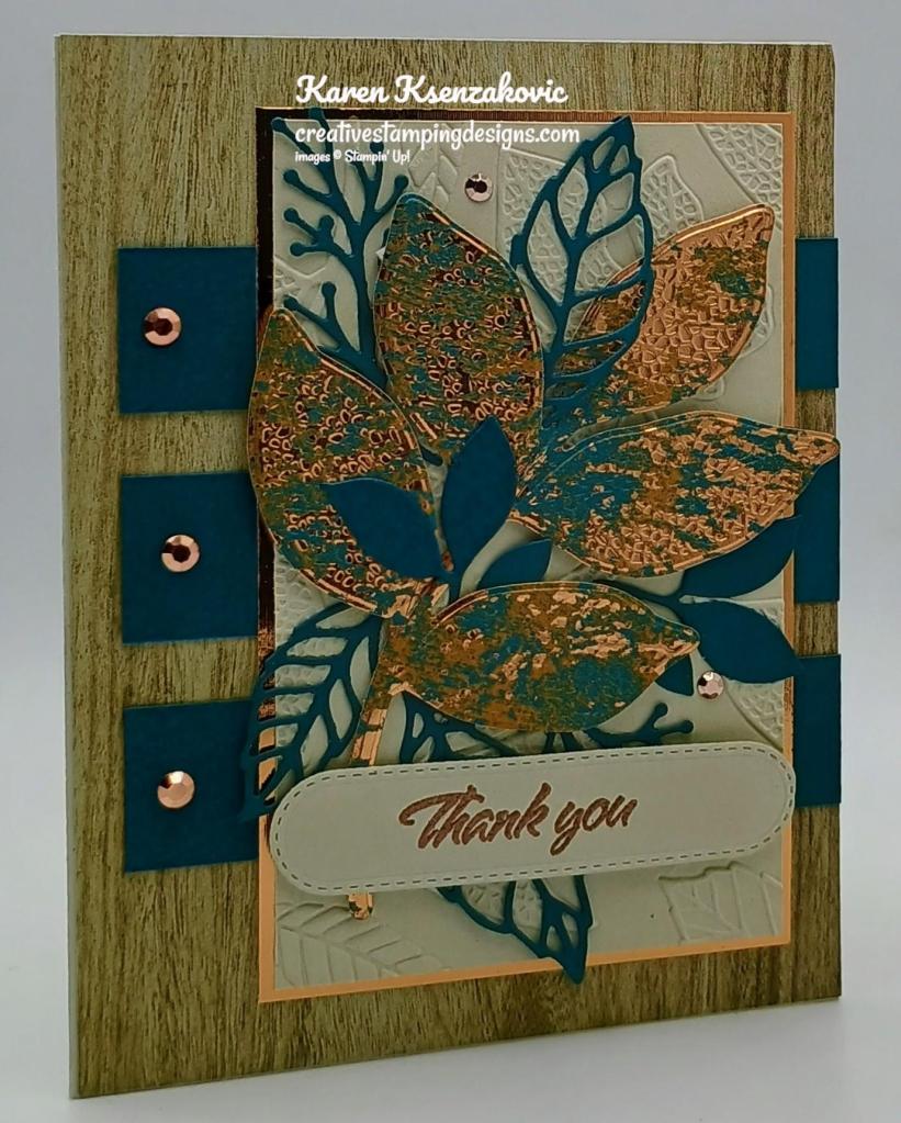 Stampin' Up! Changing Leaves in Copper 3 creativestampingdesigns.com