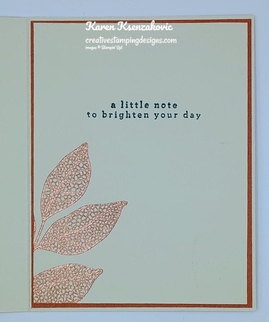 Stampin' Up! Changing Leaves in Copper 5 creativestampingdesigns.com