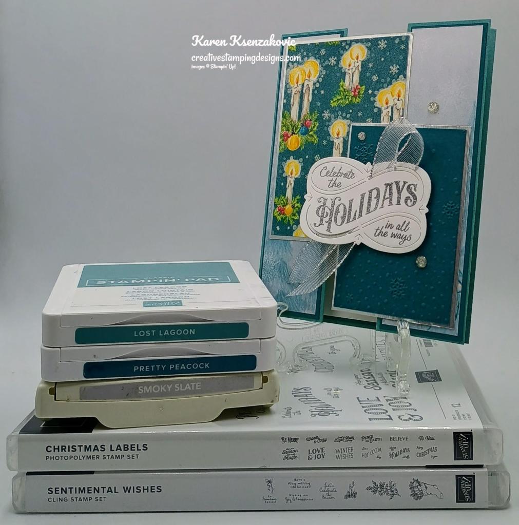 Stampin' Up! Christmas Labels Fun Fold 1 creativestampingdesigns.com