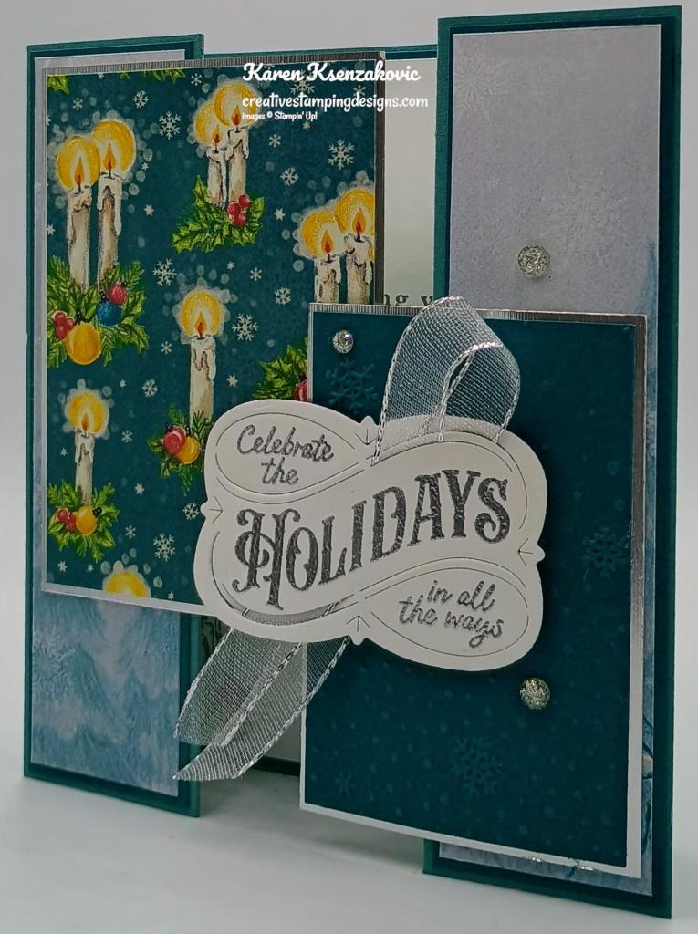 Stampin' Up! Christmas Labels Fun Fold 4 creativestampingdesigns.com