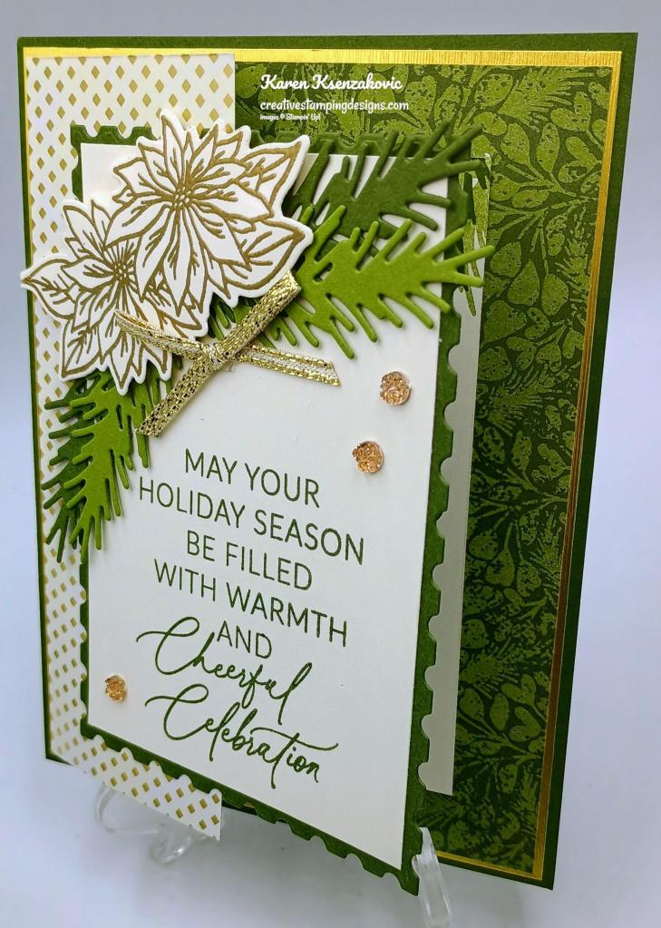 Stampin' Up! Greetings of the Season Fancy fold 3 creativestampingdesigns.com