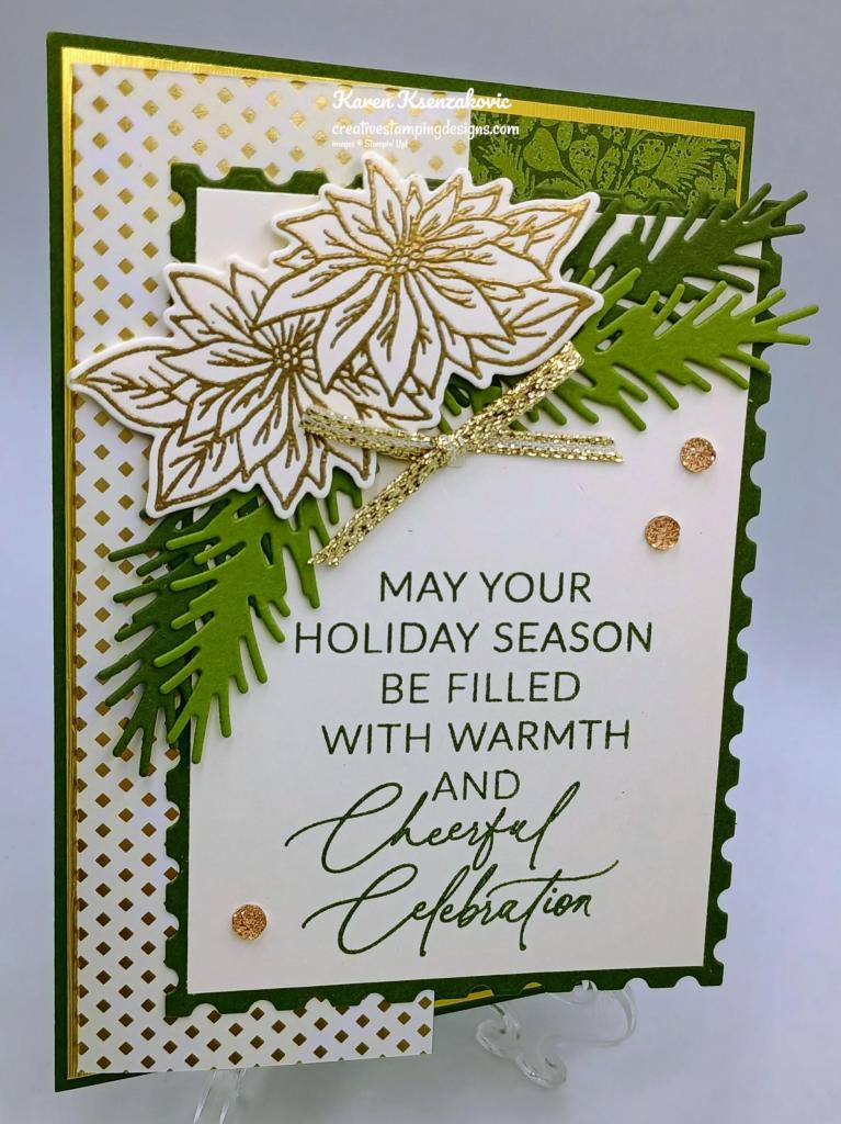 Stampin' Up! Greetings of the Season Fancy fold 4 creativestampingdesigns.com