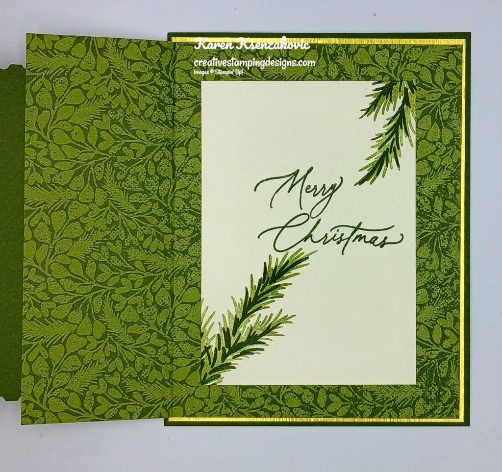Stampin' Up! Greetings of the Season Fancy fold 5 creativestampingdesigns.com