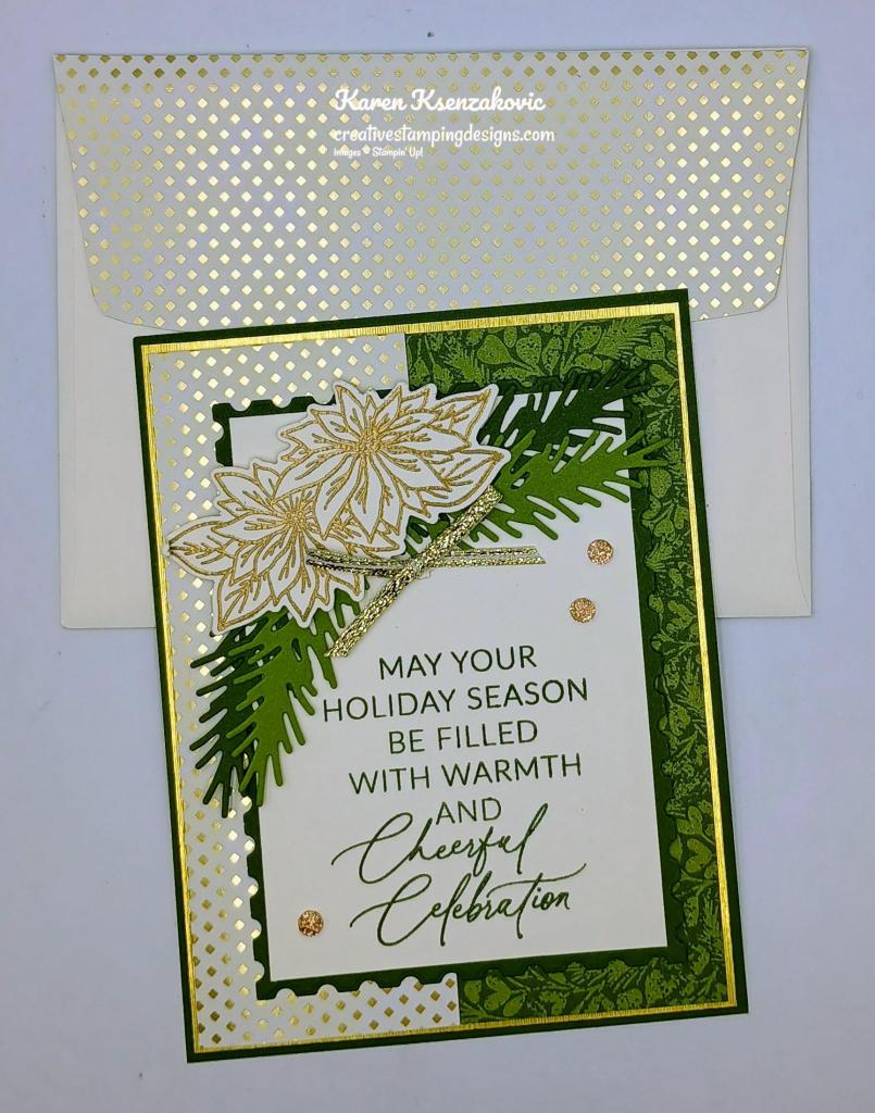 Stampin' Up! Greetings of the Season Fancy fold 7 creativestampingdesigns.com