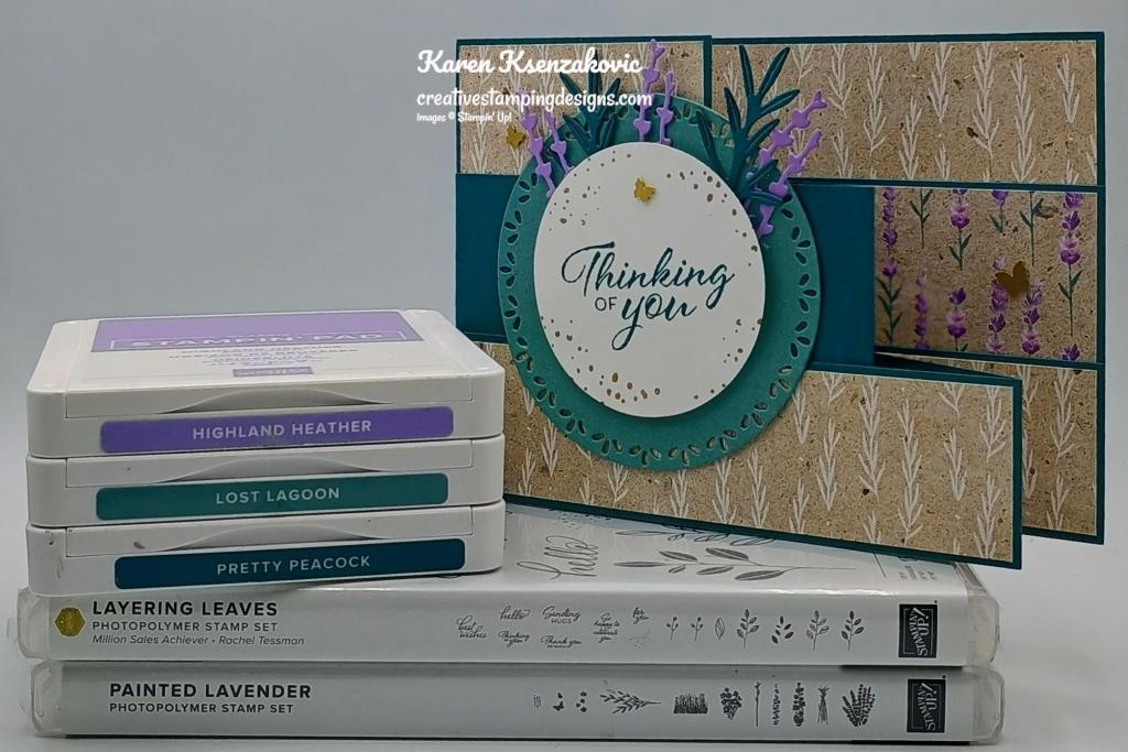 Stampin' Up! Layering Leaves Triple Z Fold 1 creativestampingdesigns.com