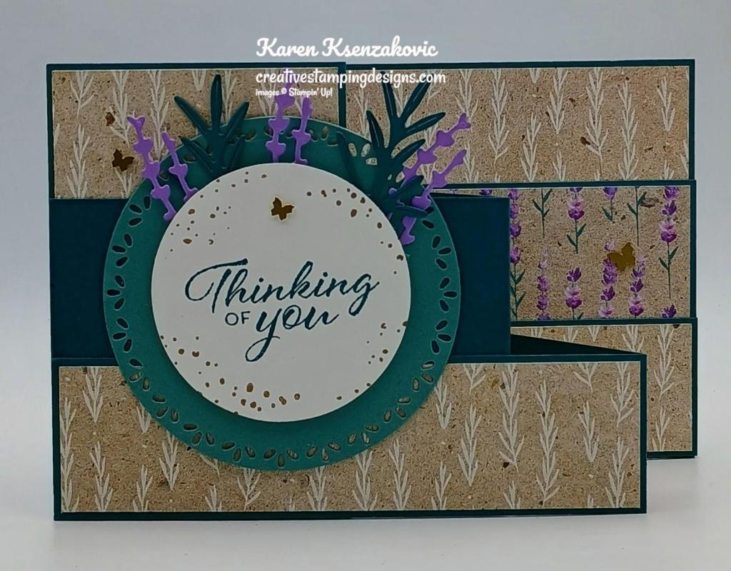 Stampin' Up! Layering Leaves Triple Z Fold 2 creativestampingdesigns.com