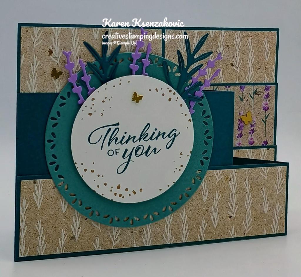 Stampin' Up! Layering Leaves Triple Z Fold 4 creativestampingdesigns.com