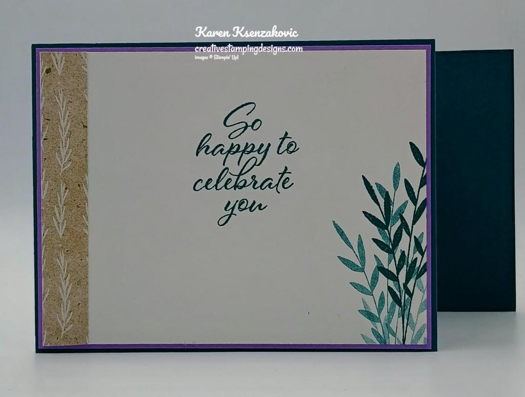 Stampin' Up! Layering Leaves Triple Z Fold 5 creativestampingdesigns.com