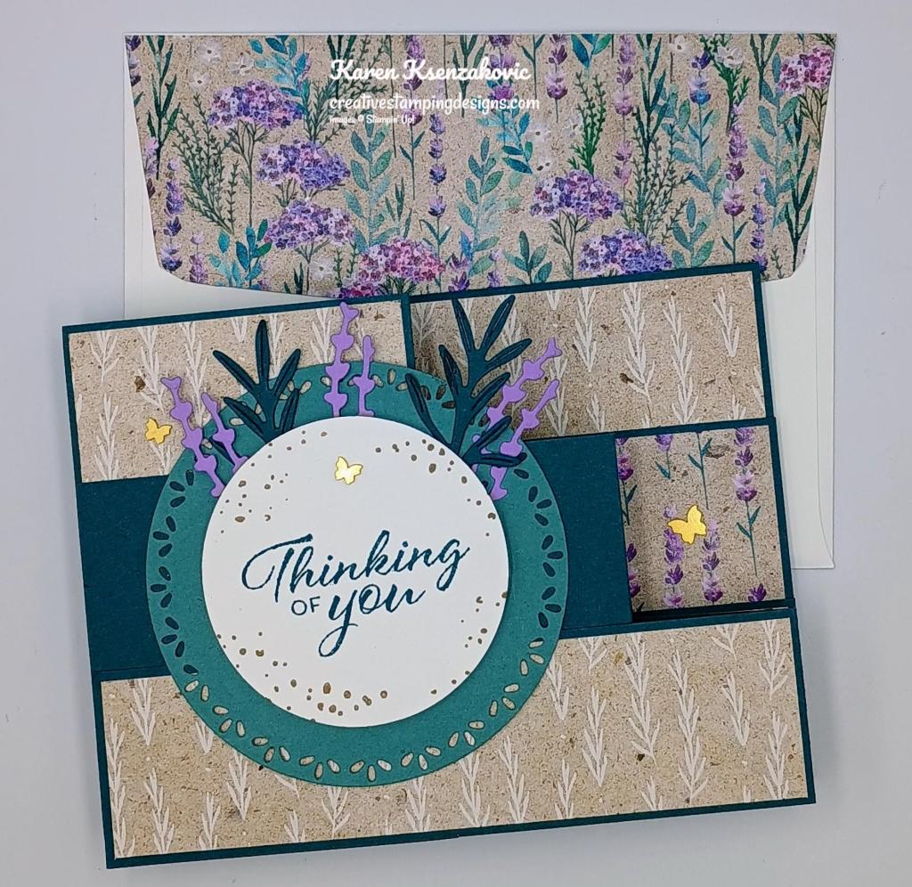 Stampin' Up! Layering Leaves Triple Z Fold 7 creativestampingdesigns.com