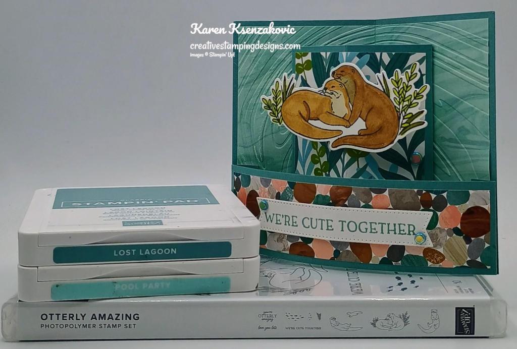 Stampin' Up! Otterly Amazing fun fold 1 creativestampingdesigns.com