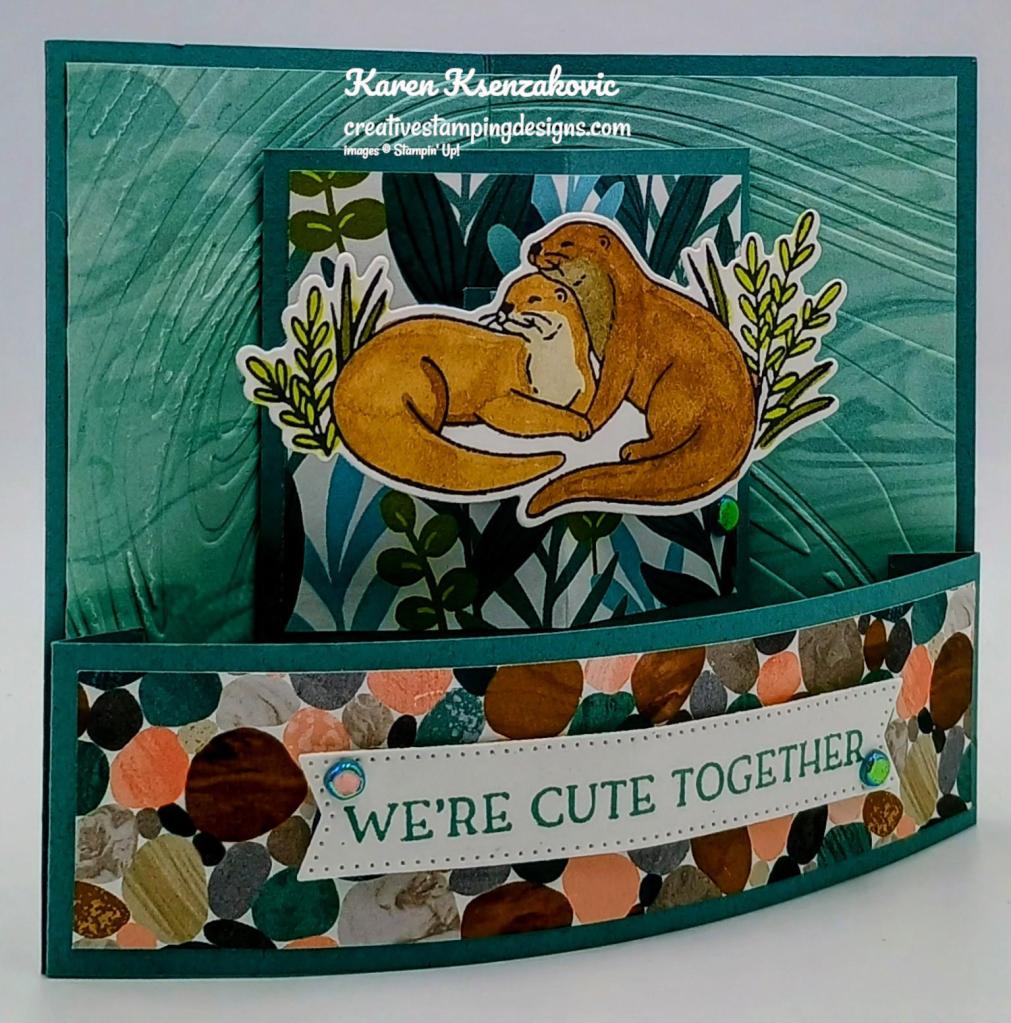 Stampin' Up! Otterly Amazing fun fold 3 creativestampingdesigns.com