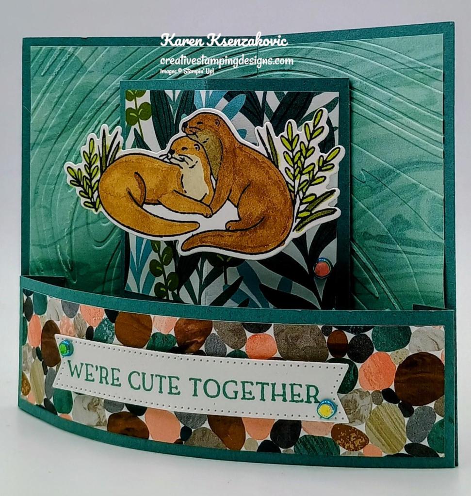 Stampin' Up! Otterly Amazing fun fold 4 creativestampingdesigns.com