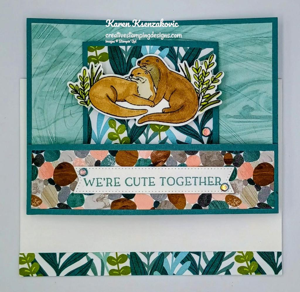 Stampin' Up! Otterly Amazing fun fold 6 creativestampingdesigns.com
