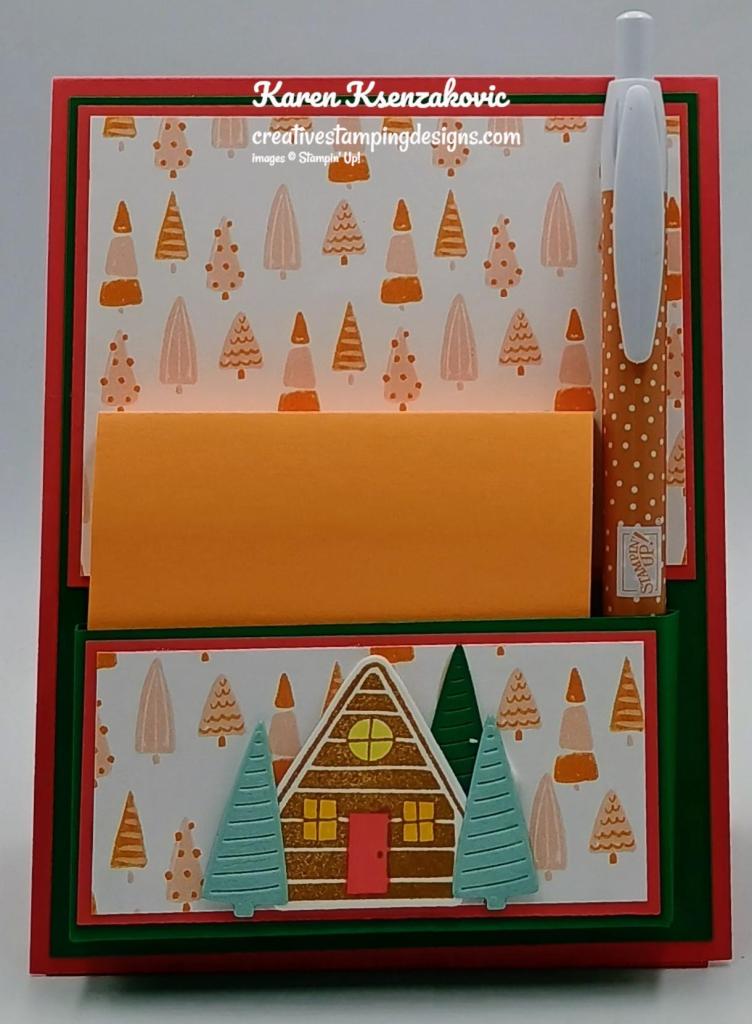 Stampin' Up! snowy Wonder Tent Desk Caddy 4 creativestampingdesigns.com