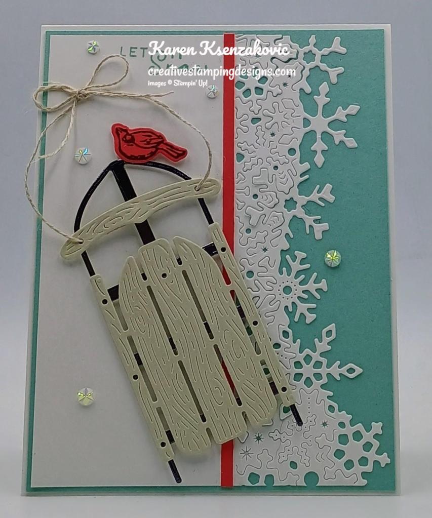 Stampin' Up! Sophisticated Sled 2 creativestampingdesigns.com
