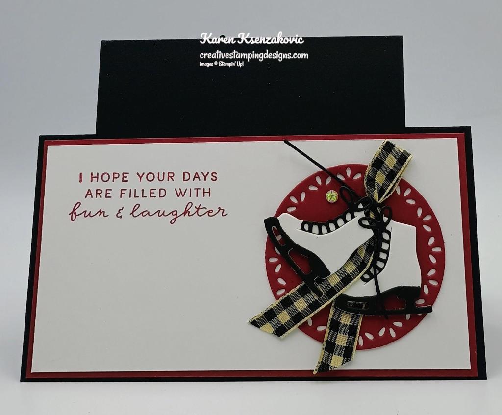 Stampin' Up! Sophisticated Sled Step Card 4 cretivestampingdesigns.com