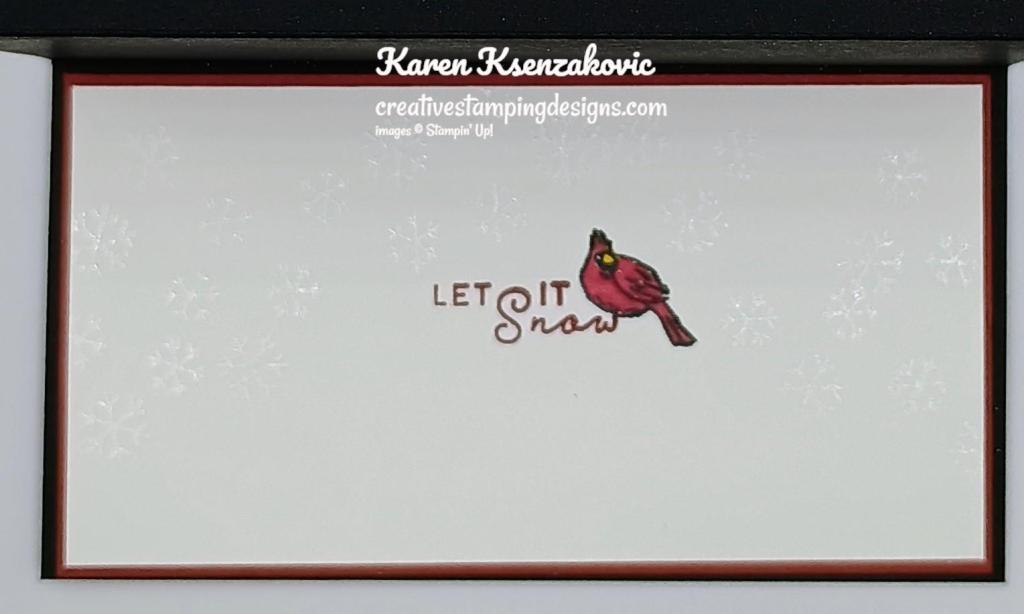 Stampin' Up! Sophisticated Sled Step Card 5 cretivestampingdesigns.com