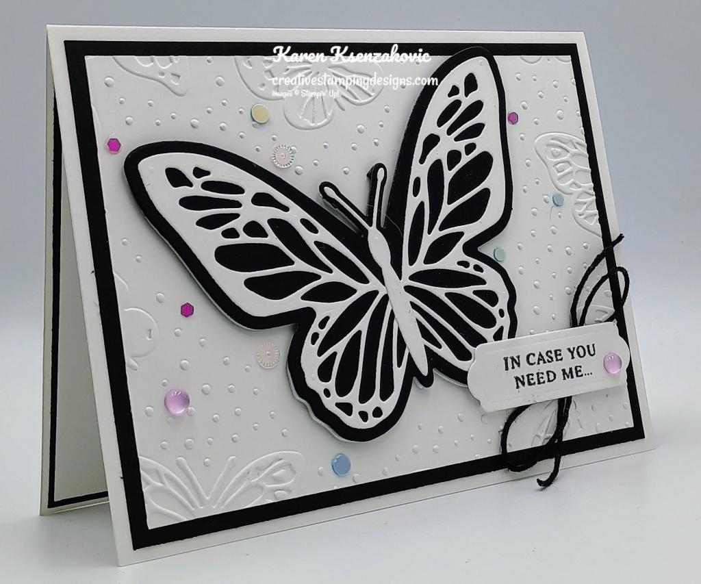 Stampin' Up! Beautiful Butterflies Black & White 3 creativestampingdesigns.com