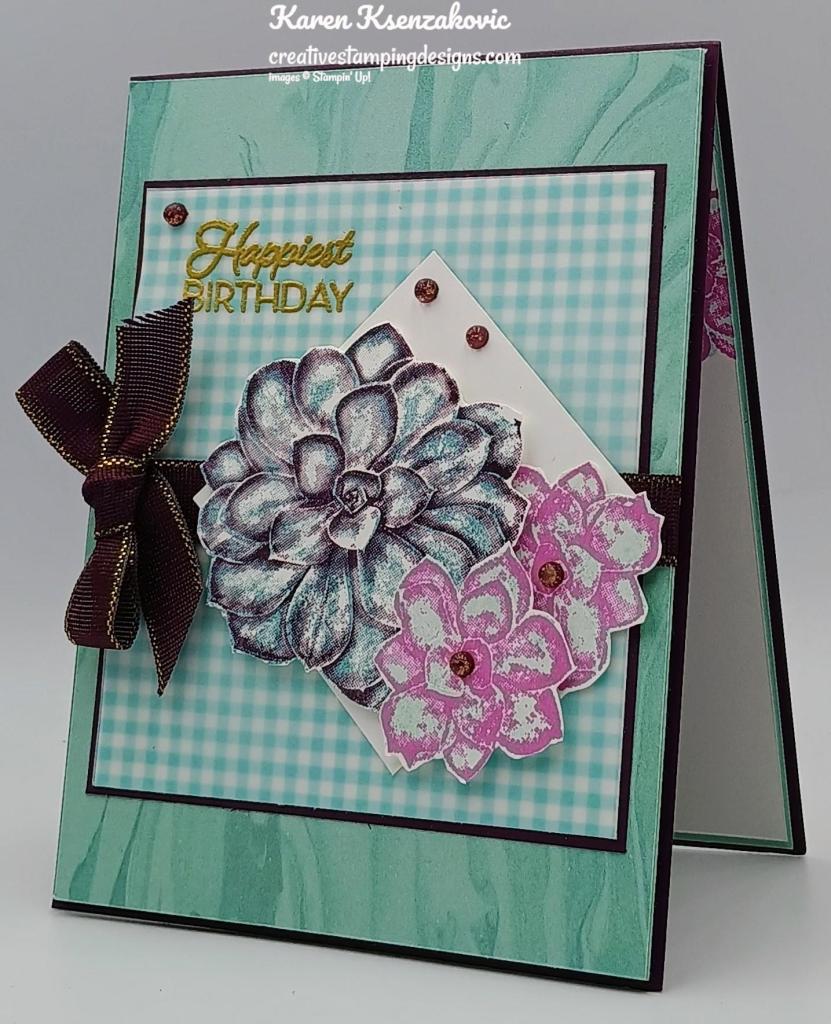Stampin' Up! Detailed Succulent Birthday 4 creativestampingdesigns.com