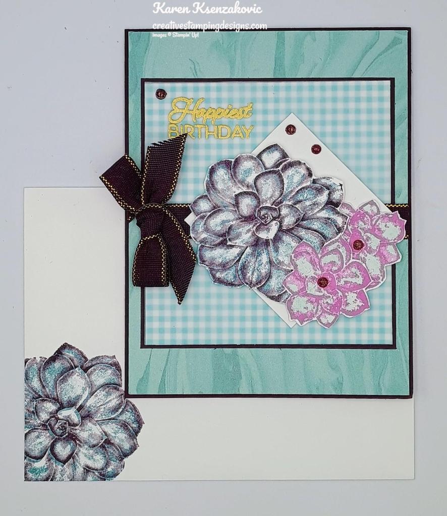Stampin' Up! Detailed Succulent Birthday 6 creativestampingdesigns.com