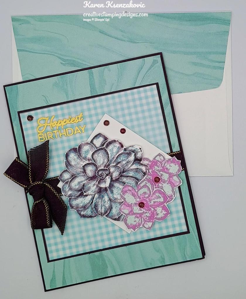 Stampin' Up! Detailed Succulent Birthday 7 creativestampingdesigns.com