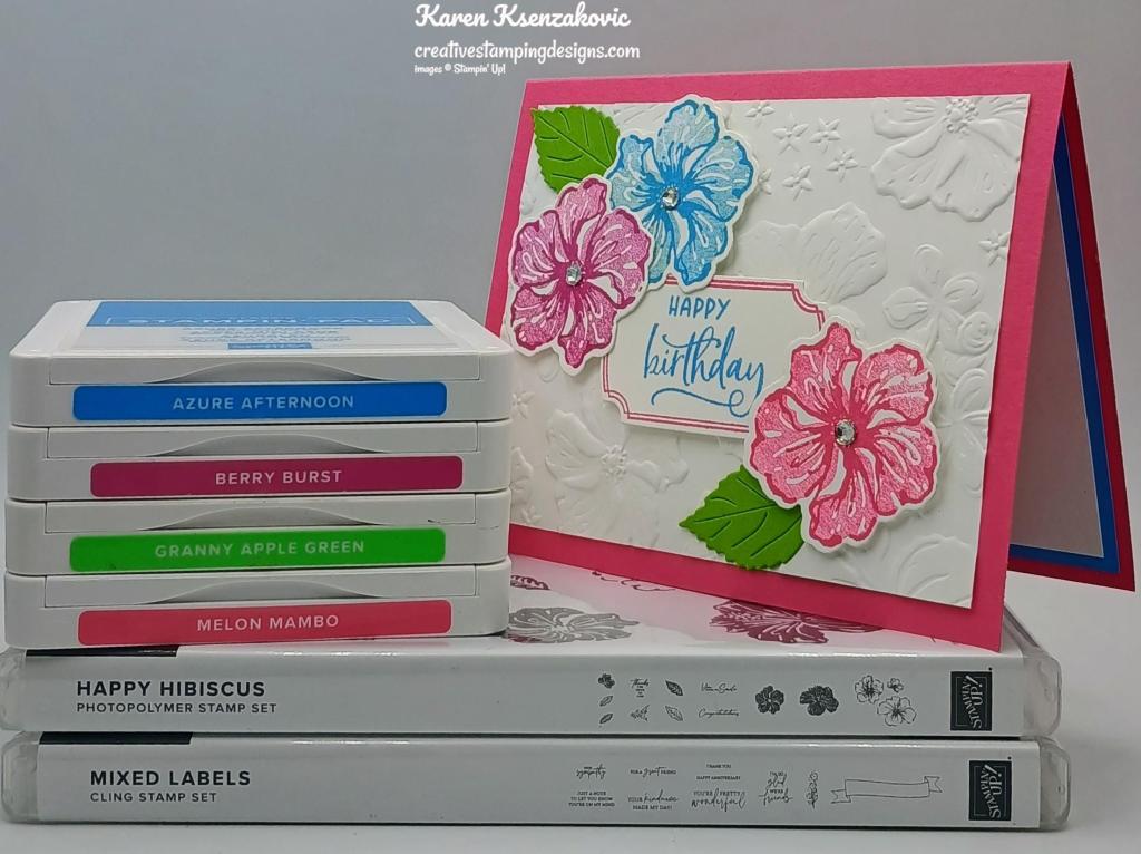 Stampin' Up! Happy Hibiscus in Brights 1 creativestampingdesigns.com