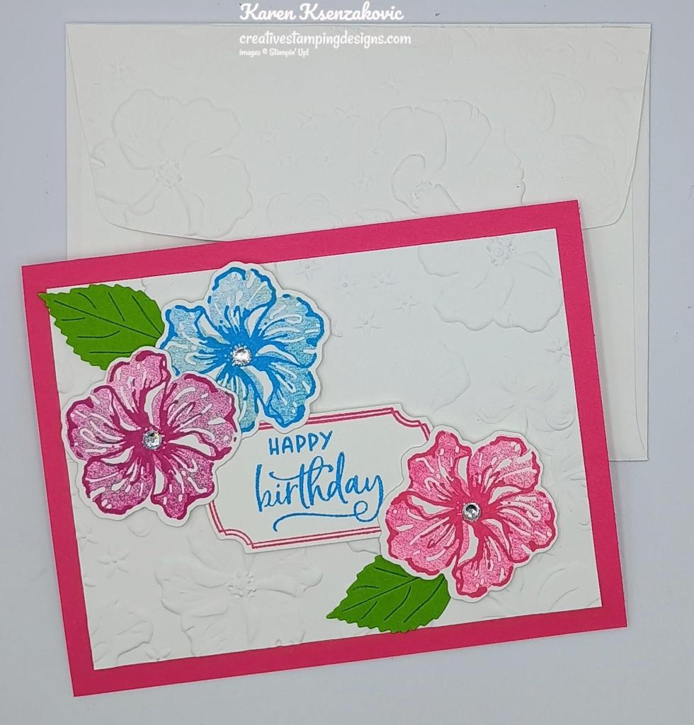 Stampin' Up! Happy Hibiscus in Brights 7 creativestampingdesigns.com