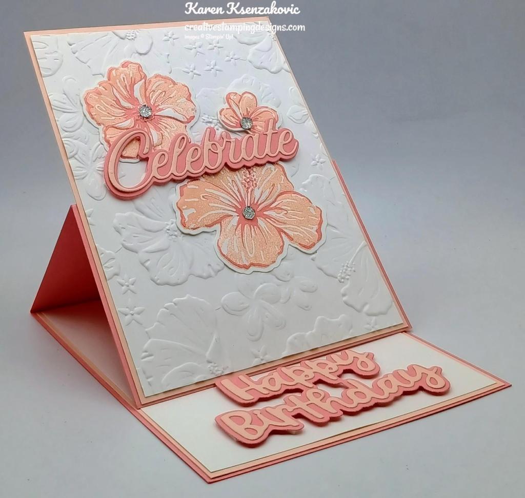 Stampin' Up! Happy Hibiscus Easel 13creativestampingdesigns.com