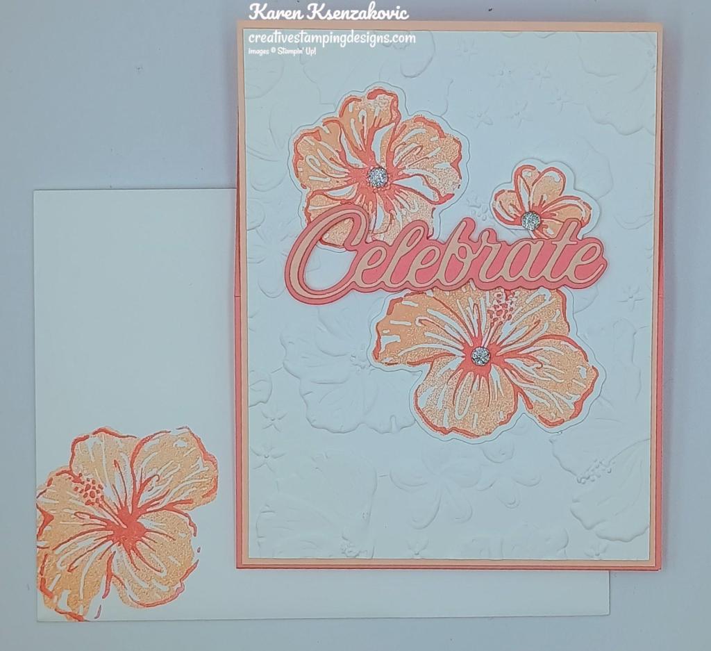 Stampin' Up! Happy Hibiscus Easel 6 creativestampingdesigns.com