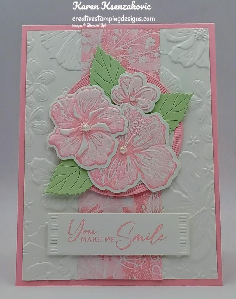 Stampin' Up! Happy Hibiscus Pink 2 creativestampingdesigns.com