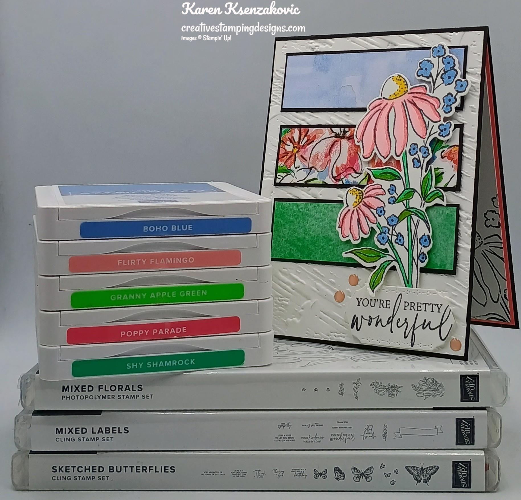 Stampin' Up! Mixed Florals for The Happy Inkin' Thursday Blog Hop