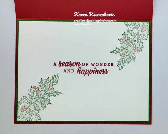 Stampin' Up! Peaceful Season 5 creativestampingdesigns.com