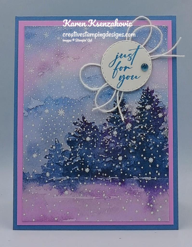 Stampin' Up! Unbounded Love Falling Snow 2 creativestampingdesigns.com