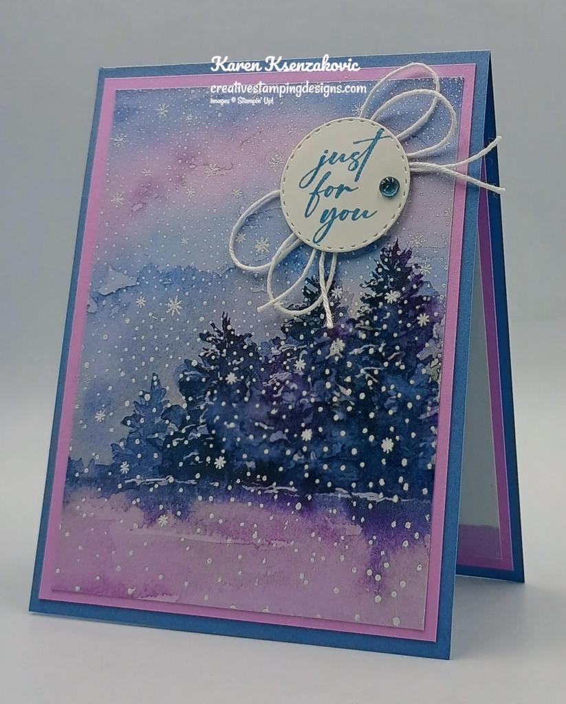 Stampin' Up! Unbounded Love Falling Snow 4 creativestampingdesigns.com