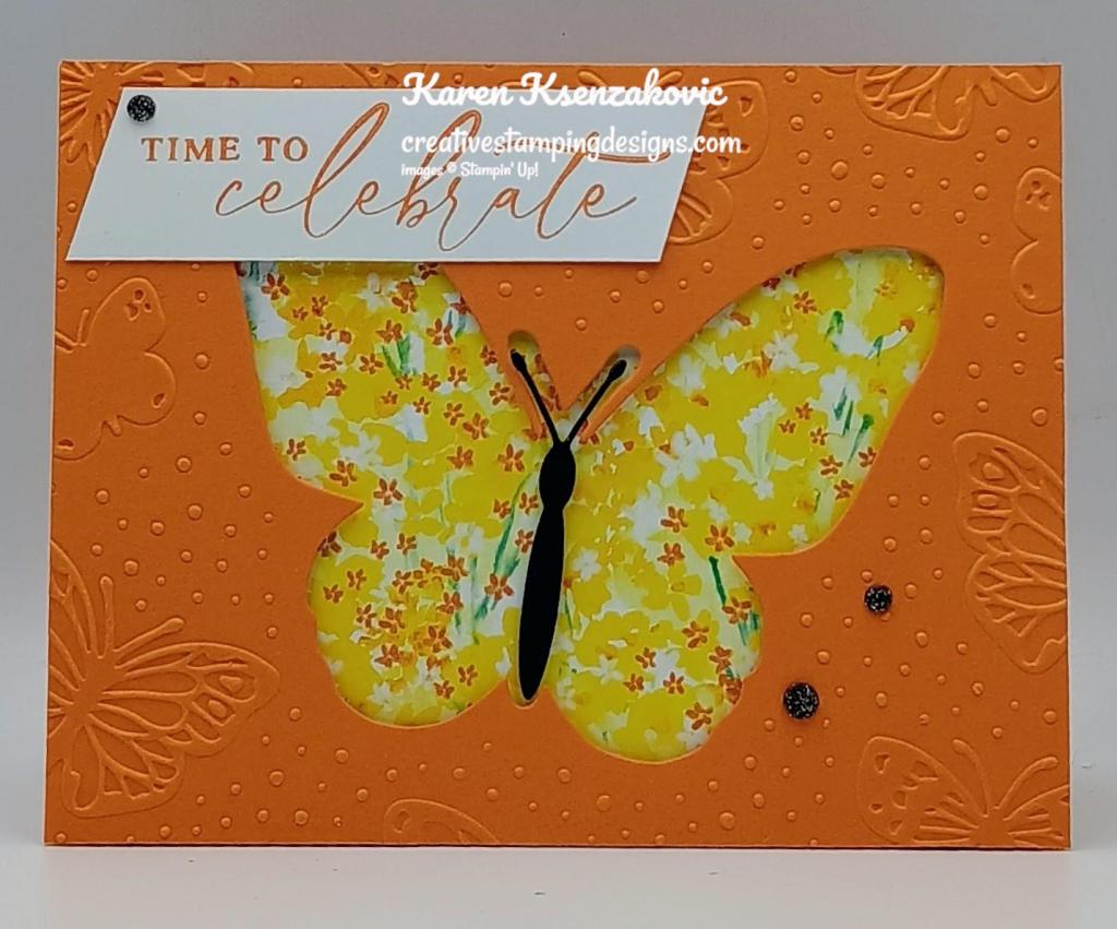 Stampin' Up! Beautiful Butterflies in Yellow 2 creativestampingdesigns.com