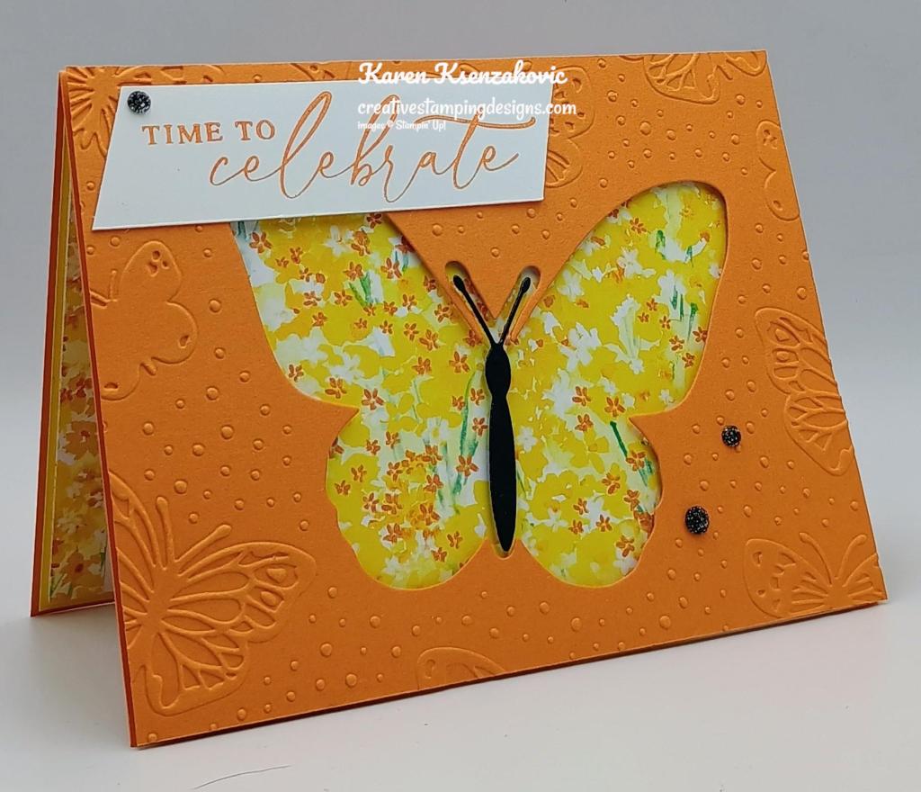 Stampin' Up! Beautiful Butterflies in Yellow 4 creativestampingdesigns.com