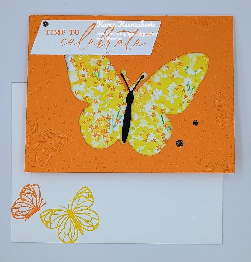 Stampin' Up! Beautiful Butterflies in Yellow 6 creativestampingdesigns.com