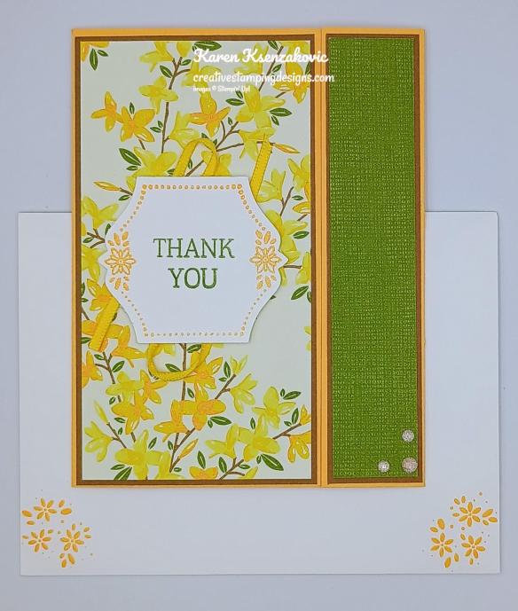 Stampin' Up! Bright Borders Thank You 6 creativesatampingdesigns.com