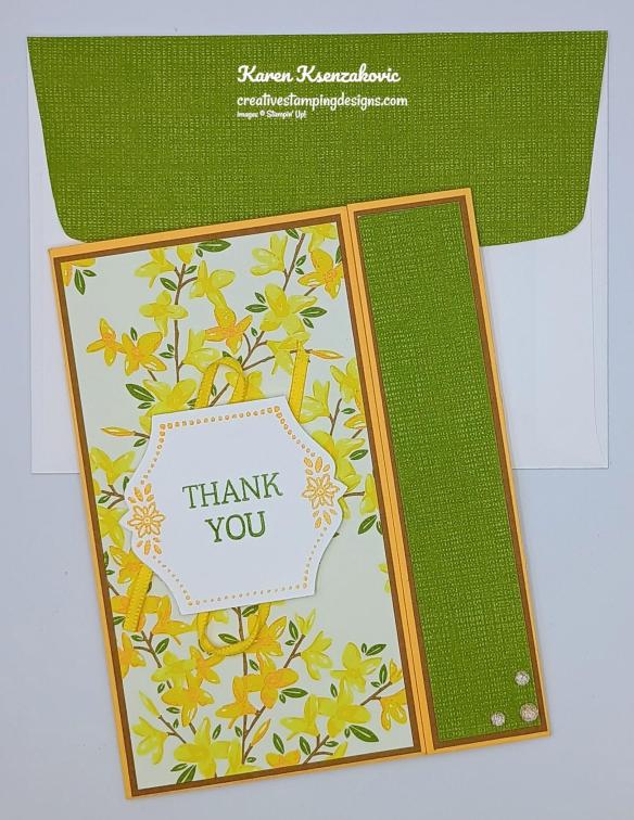 Stampin' Up! Bright Borders Thank You 7 creativesatampingdesigns.com