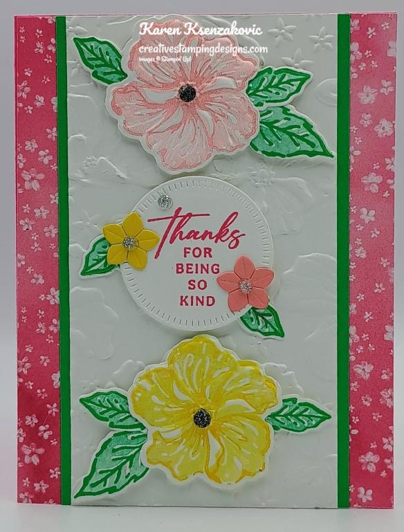 Stampin' Up! Happy Hibiscus Thanks 2 creativestampingdesigns.com