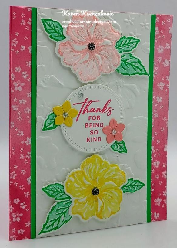 Stampin' Up! Happy Hibiscus Thanks 3 creativestampingdesigns.com