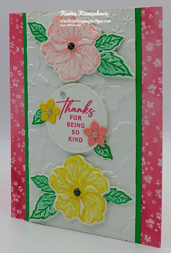 Stampin' Up! Happy Hibiscus Thanks 4 creativestampingdesigns.com