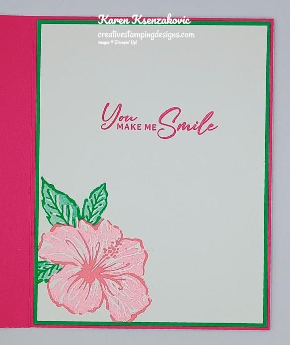 Stampin' Up! Happy Hibiscus Thanks 5 creativestampingdesigns.com