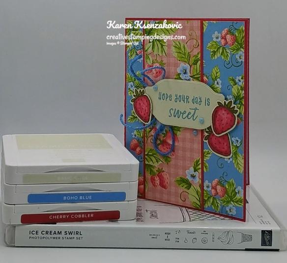 Stampin' Up! Ice Cream Swirl Strawberries 1 creativestampingdesigns.com