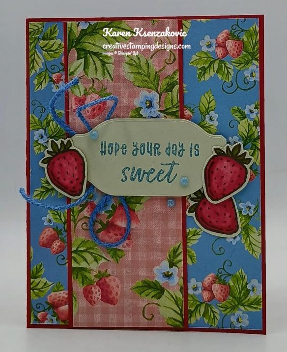 Stampin' Up! Ice Cream Swirl Strawberries 2 creativestampingdesigns.com