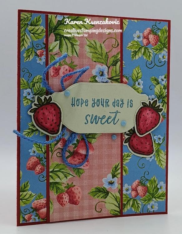 Stampin' Up! Ice Cream Swirl Strawberries 3 creativestampingdesigns.com