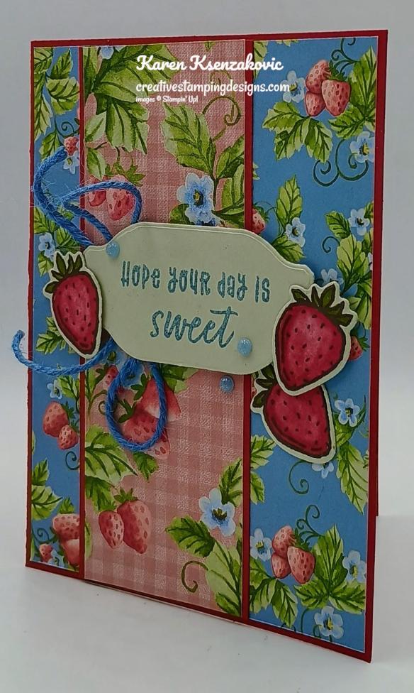 Stampin' Up! Ice Cream Swirl Strawberries 4 creativestampingdesigns.com