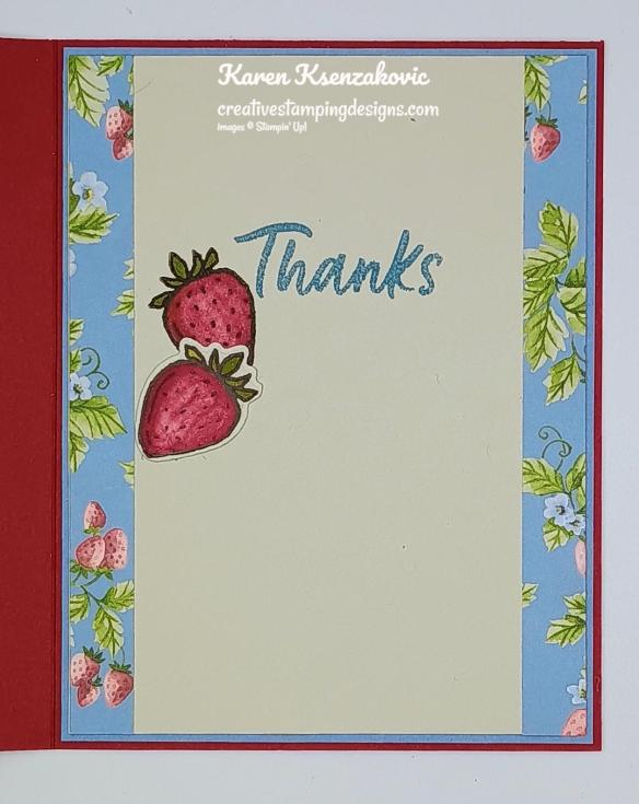 Stampin' Up! Ice Cream Swirl Strawberries 5 creativestampingdesigns.com
