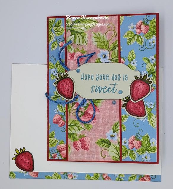 Stampin' Up! Ice Cream Swirl Strawberries 6 creativestampingdesigns.com