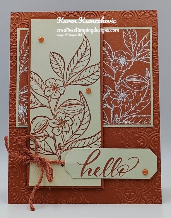 Stampin' Up! Lovely & Sweet in Copper 2 creativestampingdesigns.com